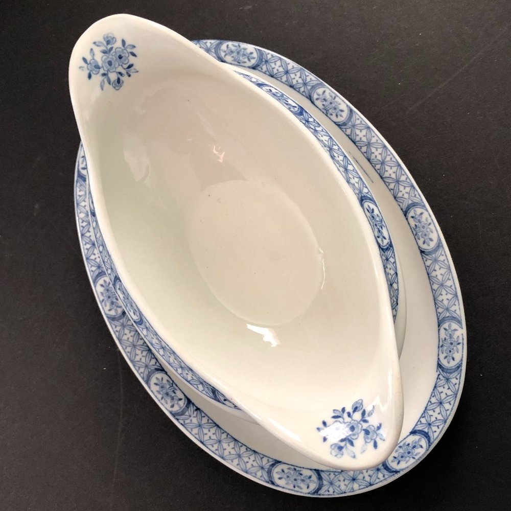 VINTAGE Old Chelsea Furnivals Ltd RARE #647812 Double Spouted Sauce Boat EUC - Picture 1 of 8